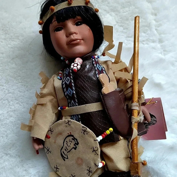Native American Traditions Porcelain Doll - Picture 6 of 11